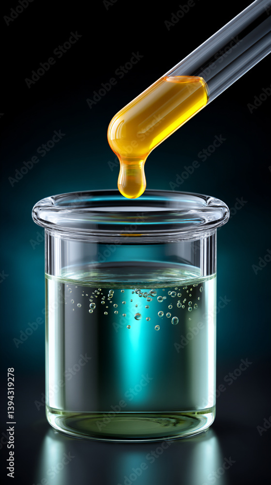 Poster luminous pipette: precision experiment