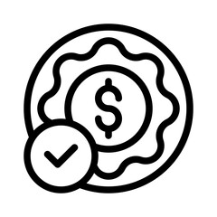 cashback line icon