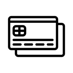credit card line icon