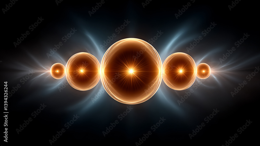 Poster digital easter: glowing patterns