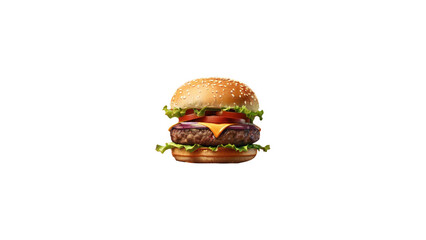 A juicy burger graphic full of flavor, great for fast food, menu, or snack visuals.