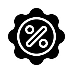 discount glyph icon