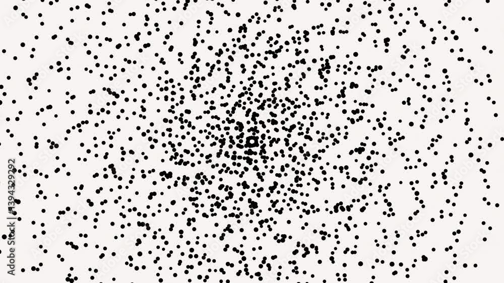 Poster black dots on a white background, simple and versatile pattern for use as a backdrop in graphic desi
