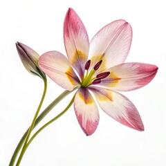 Fototapeta premium pink lily isolated on white