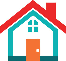 Real estate Vector outline home icon