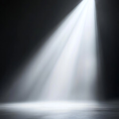 A Single Spotlight Illuminates An Empty Stage, Promising A Dramatic Performance, With Soft, Diffused Light And A Dark Background Isolated on Transparent Background