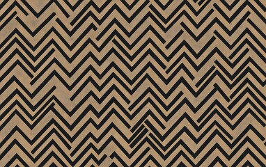 Abstract Geometric Zigzag Pattern Beige Black Texture