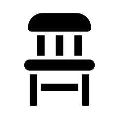 chair glyph icon