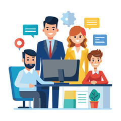 Fototapeta premium professional-business-people--programmer-working