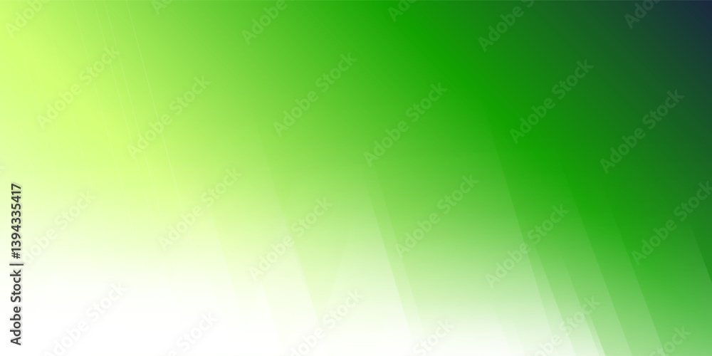 Poster bright green and white bright abstract blurry texture - transparent slanted lines pattern - wide sca