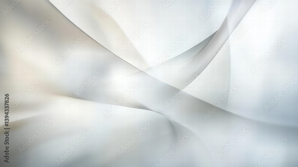 Poster abstract serenity: an ethereal composition of flowing lines and soft gradients, exuding a sense of c