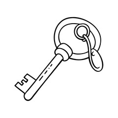 key icon, key vector illustration-simple illustration of key, perfect for key logos and icons
