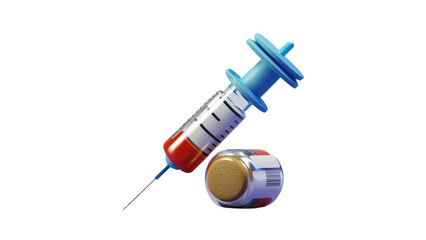 A clean medical syringe icon for use in healthcare, vaccination campaigns, or medical educational content.