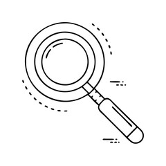 magnifying glass icon, magnifying glass vector illustration-simple illustration of magnifying glass, perfect for magnifying glass logos and icons
