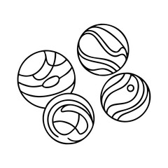 marbles icon, marbles vector illustration-simple illustration of marbles, perfect for marbles logos and icons