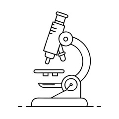 microscope icon, microscope vector illustration-simple illustration of microscope, perfect for microscope logos and icons