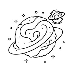 nebula icon, nebula vector illustration-simple illustration of nebula, perfect for nebula logos and icons