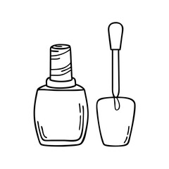 nail polish icon, nail polish vector illustration-simple illustration of nail polish, perfect for nail polish logos and icons