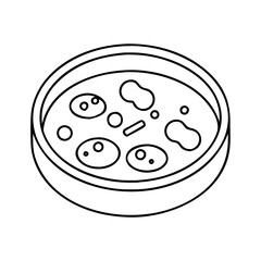 petri dish icon, petri dish vector illustration-simple illustration of petri dish, perfect for petri dish logos and icons