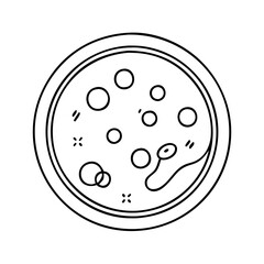 petri dish icon, petri dish vector illustration-simple illustration of petri dish, perfect for petri dish logos and icons