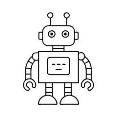robot icon, robot vector illustration-simple illustration of robot, perfect for robot logos and icons