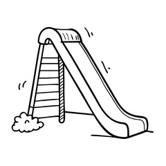 slide icon, slide vector illustration-simple illustration of slide, perfect for slide logos and icons