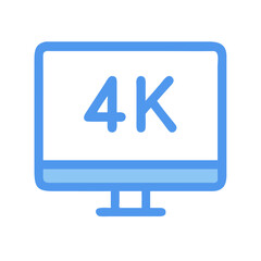  Sophisticated 4K Monitor Technology Icon