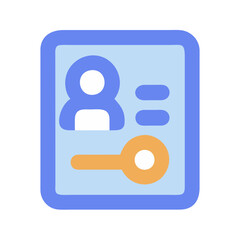  Secure Access Token Design Icon