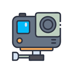  High-Performance Action Camera Icon