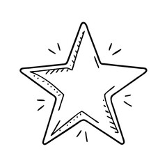 star icon, star vector illustration-simple illustration of star, perfect for star logos and icons