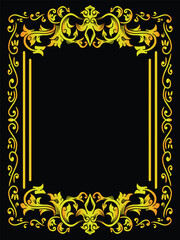 Classic Certificate Frame with Golden Border