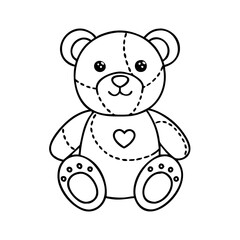stuffed animal icon, stuffed animal vector illustration-simple illustration of stuffed animal, perfect for stuffed animal logos and icons