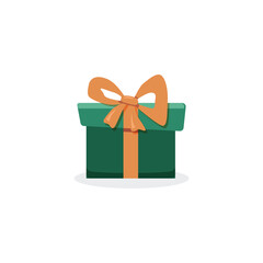 Gift boxes icons set. Collection of colorful gift boxes with ribbon bow on white background. Holiday presents. Vector illustration.