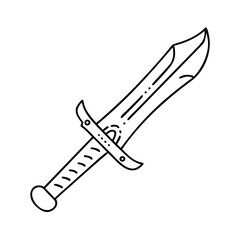sword icon, sword vector illustration-simple illustration of sword, perfect for sword logos and icons