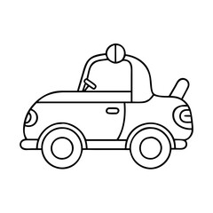 toy car icon, toy car vector illustration-simple illustration of toy car, perfect for toy car logos and icons