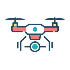 Obraz premium Innovative Autonomous Drone Icon