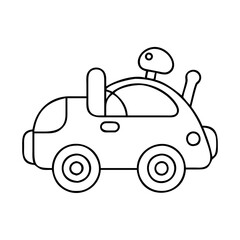 toy car icon, toy car vector illustration-simple illustration of toy car, perfect for toy car logos and icons