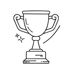 trophy icon, trophy vector illustration-simple illustration of trophy, perfect for trophy logos and icons