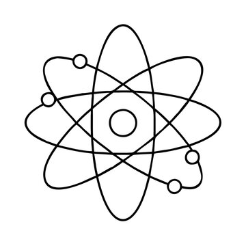 atom icon, atom vector illustration-simple illustration of atom, perfect for atom logos and icons