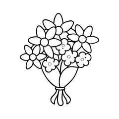 Fototapeta premium bouquet icon, bouquet vector illustration-simple illustration of bouquet, perfect for bouquet logos and icons