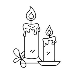 candle icon, candle vector illustration-simple illustration of candle, perfect for candle logos and icons