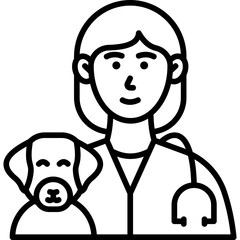 Veterinarian Line Icon