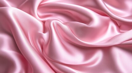 Pink Satin Fabric Texture Background
