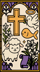 Christian poster design with 