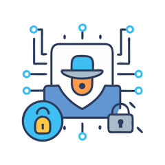  Stylish Cybersecurity Icon