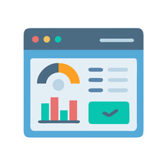 Obraz premium Innovative Dashboard Design Icon