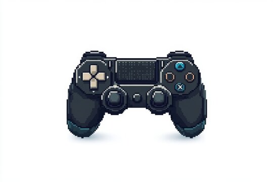 Pixelated Game Controller Art