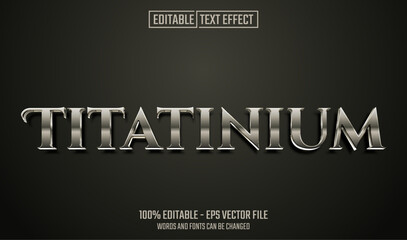 titanium editable text effect