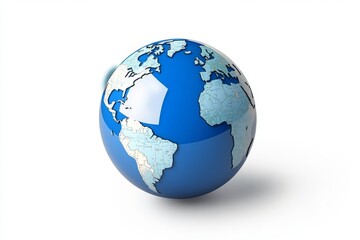 Fototapeta premium Stunning 3D Globe Visualizing Earth's Beauty