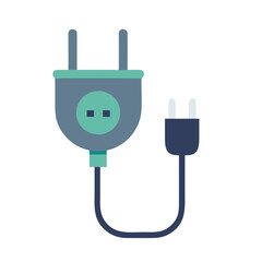 Obraz premium Stylish Electric Plug Icon